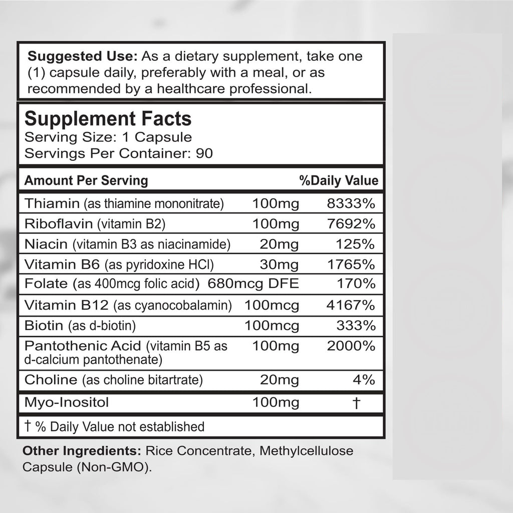 V-Taper Vitamin B Capsules