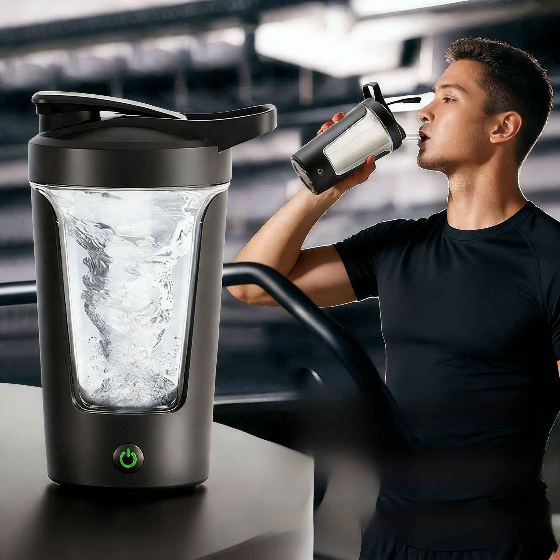 Electric Protein Shaker Cup with Mixing Function