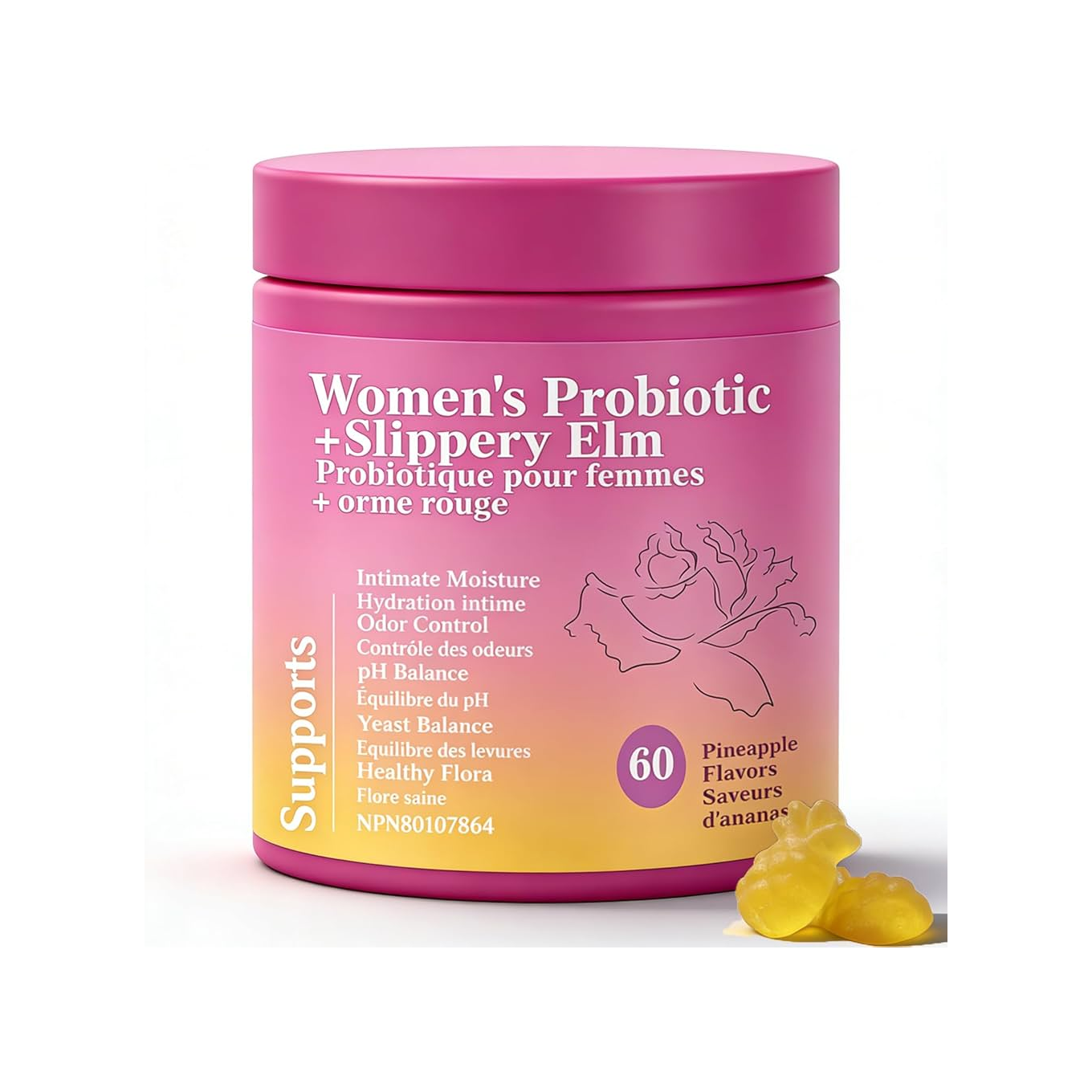 Women's Probiotic Pineapple Gummies